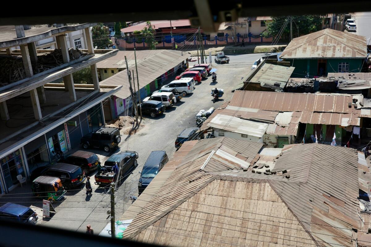 East African town street showing the local operating environment for Swiss investors